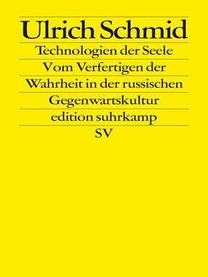 cover image of Technologien der Seele